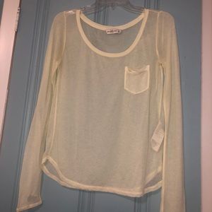 Size XS/S - Yellow Long Sleeve Cover Up
